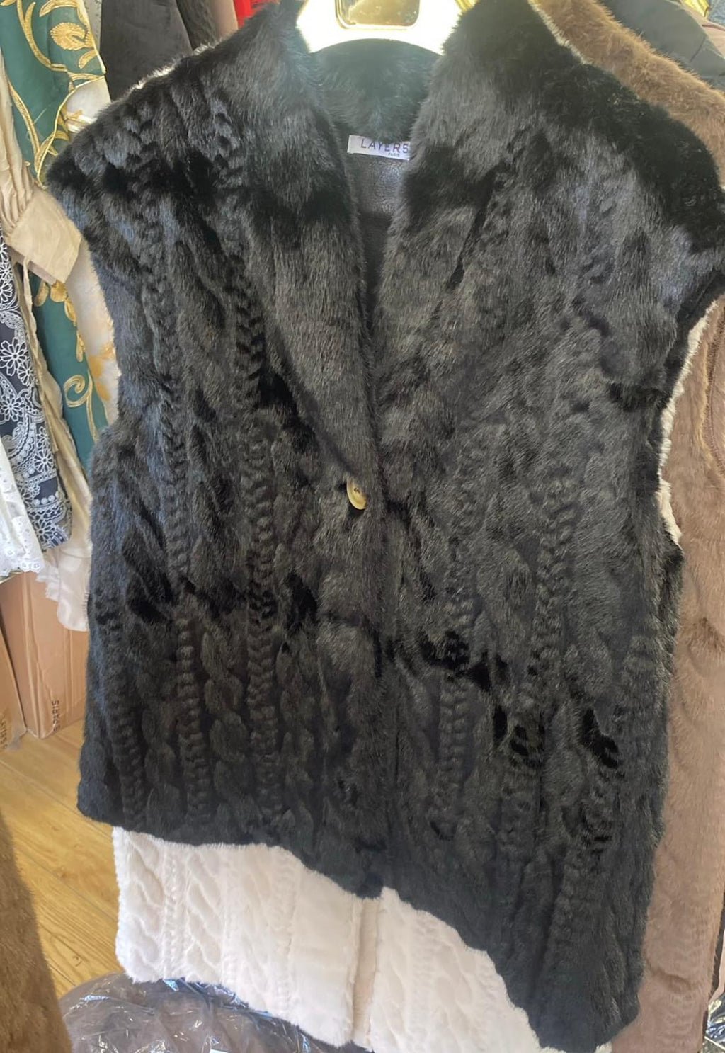 Short Faux Fur Gilet