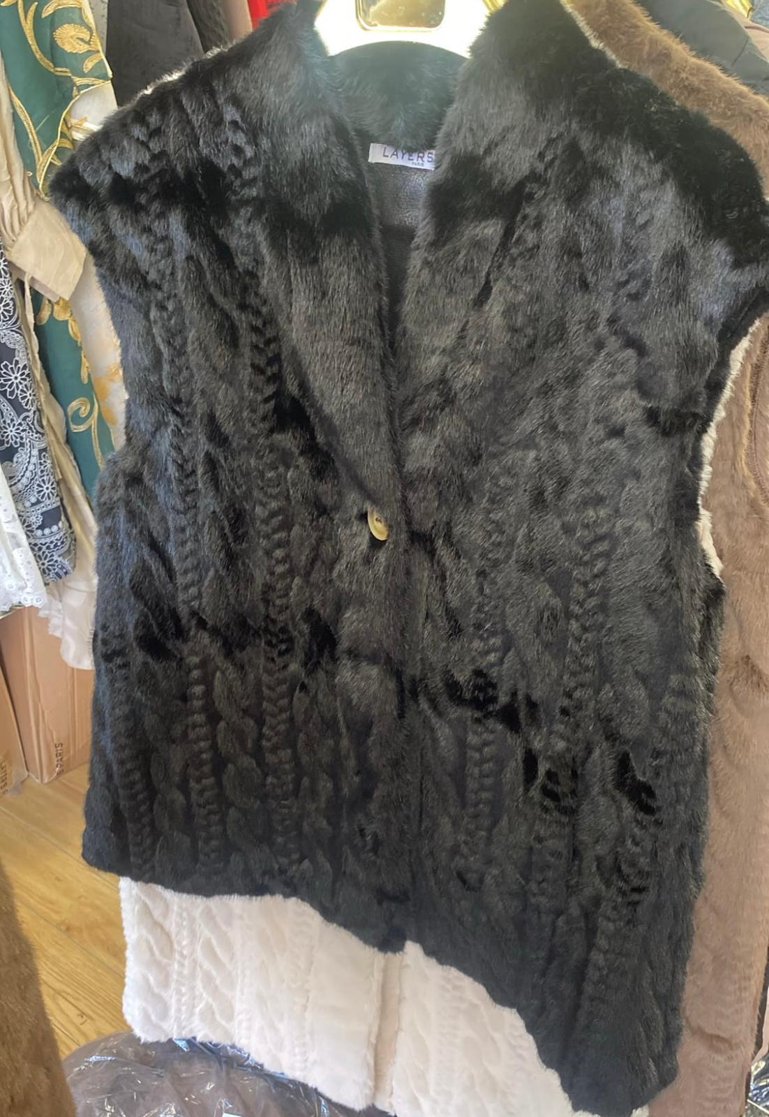 Short Faux Fur Gilet