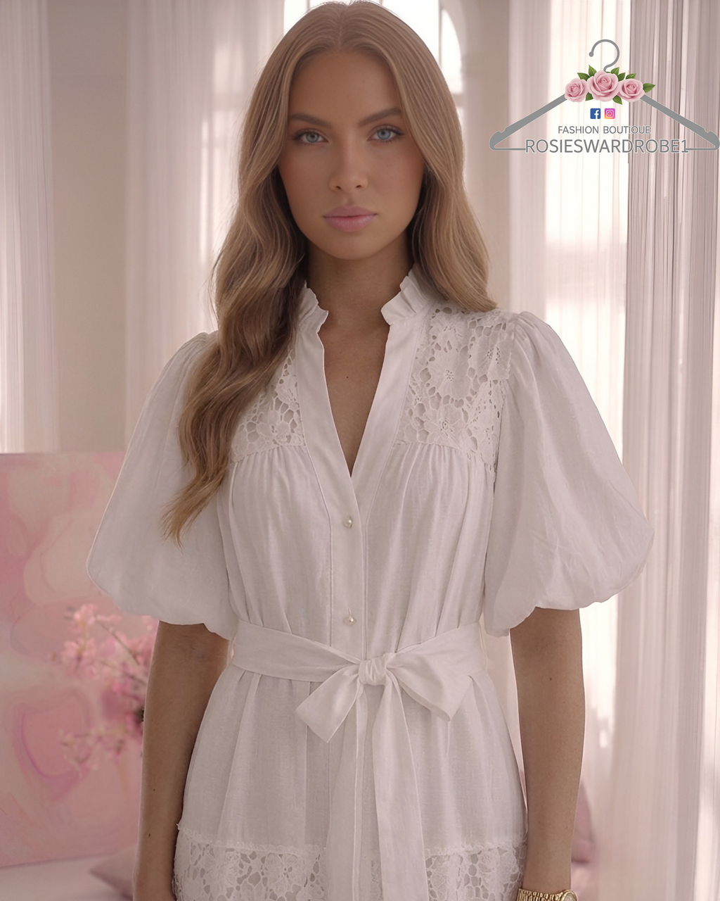 Belted Long Dress