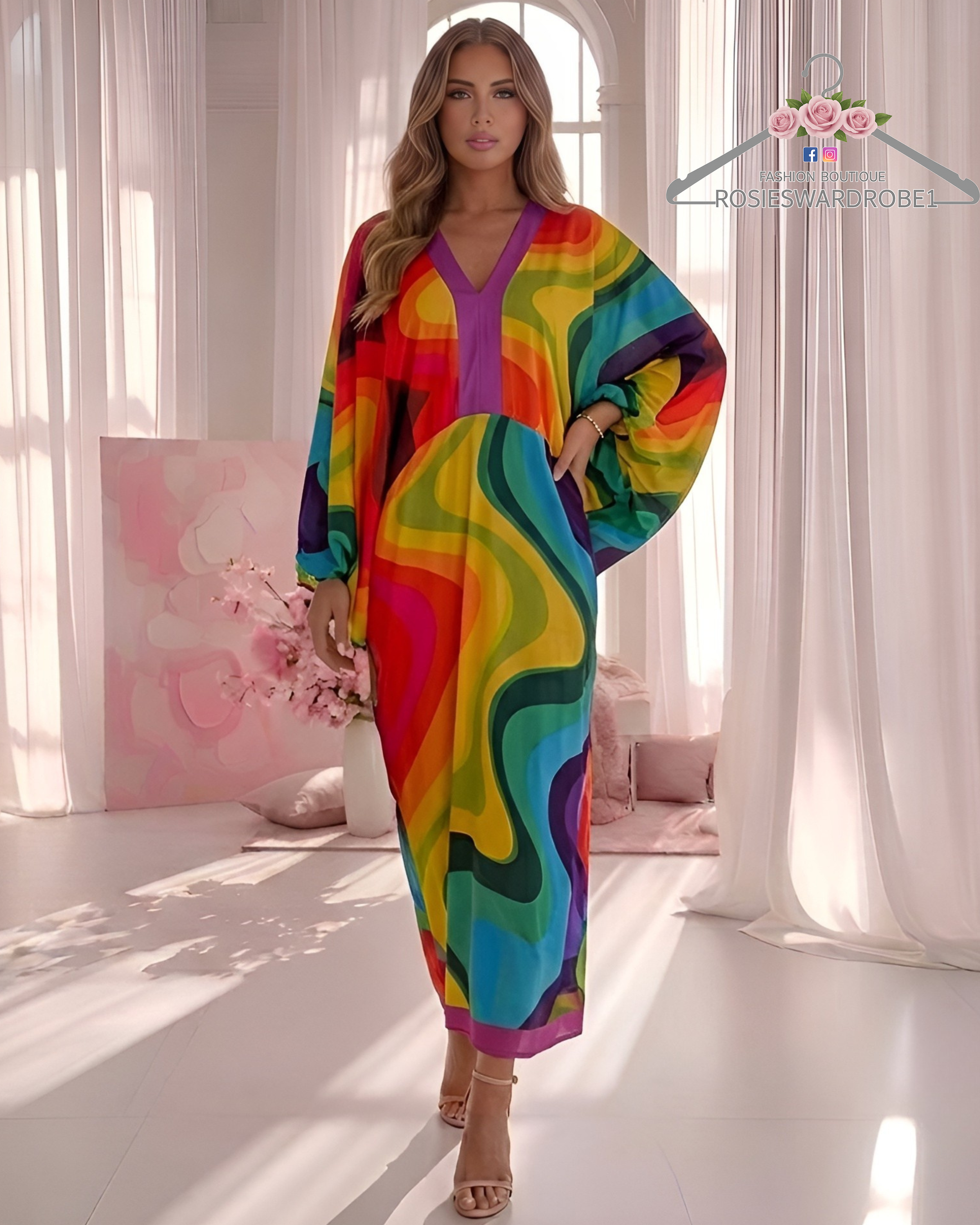 Oversized Batwinged Dress
