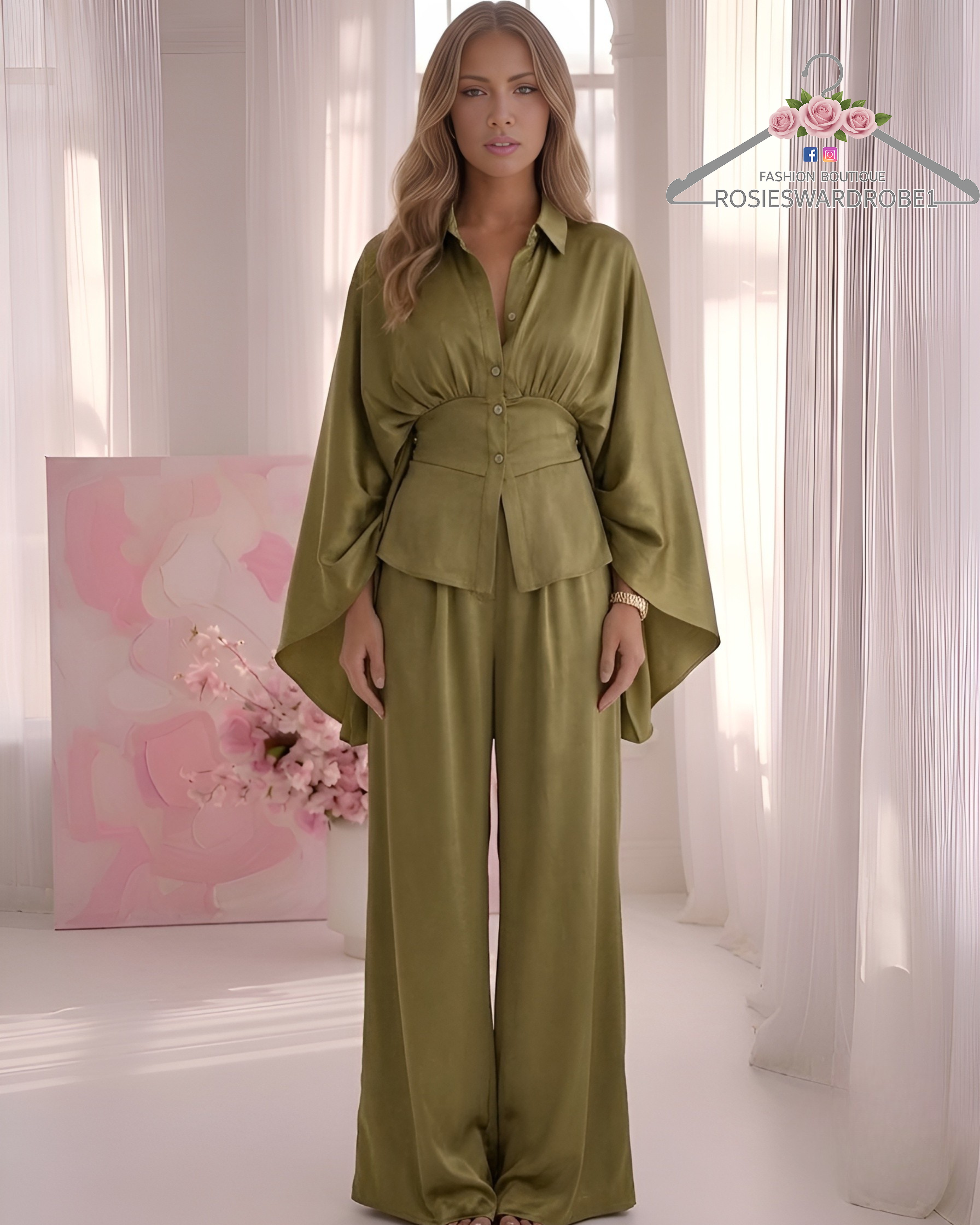 Winged Trousers Set
