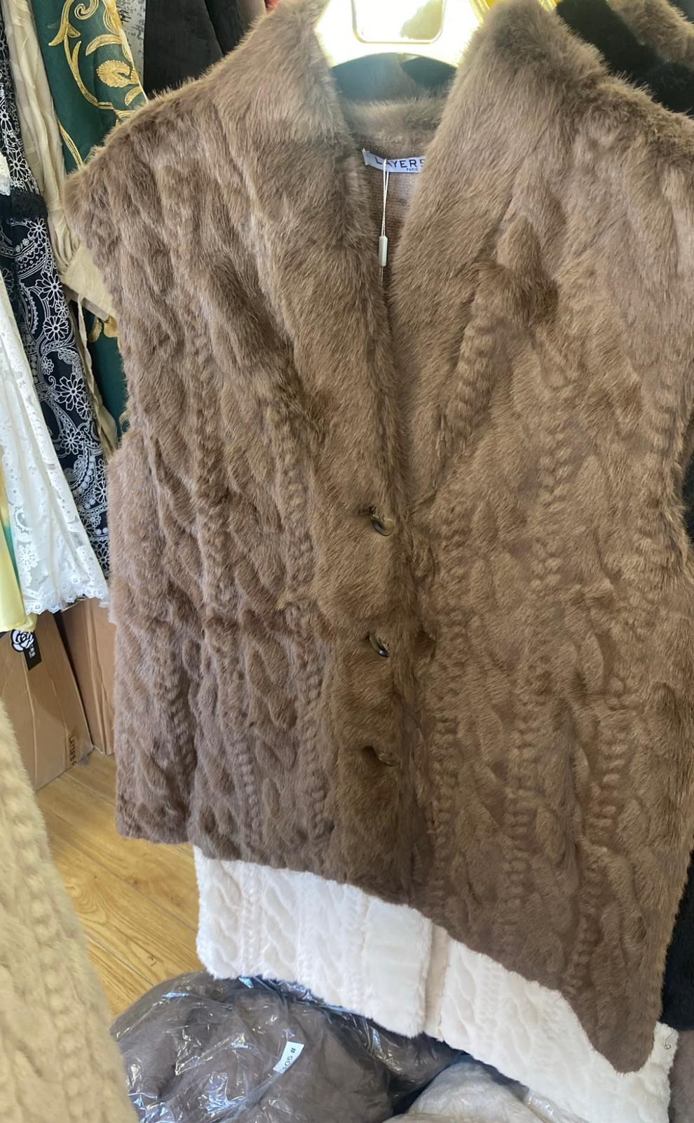 Short Faux Fur Gilet