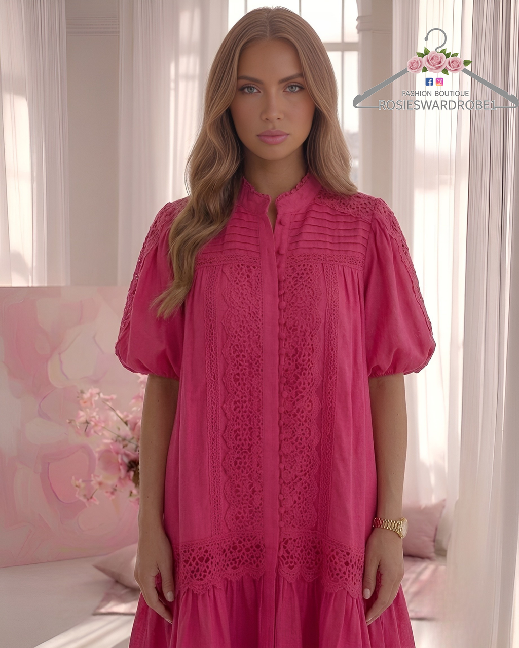 Detailed Button Dress