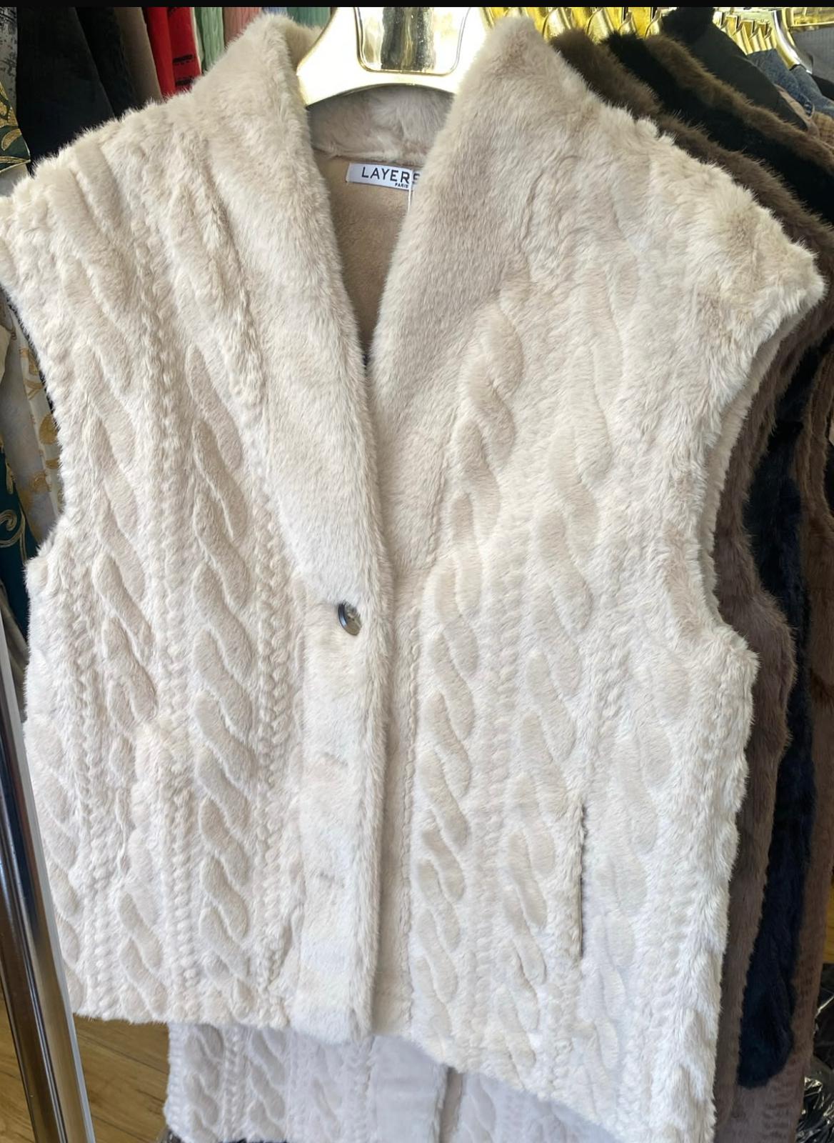 Short Faux Fur Gilet