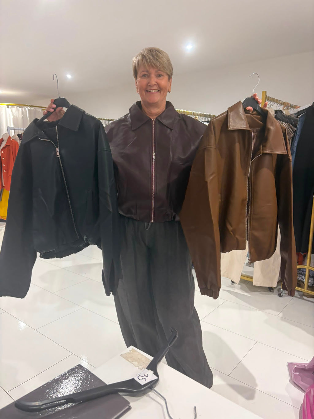 Bomber Leatherette Jacket